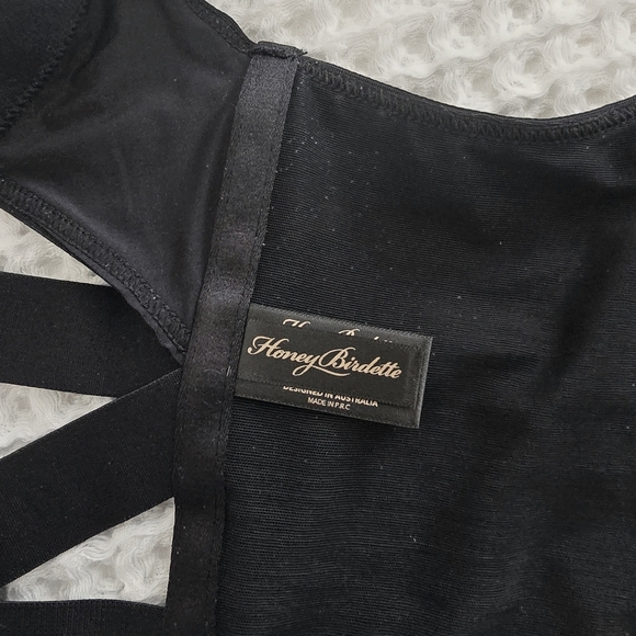 Honey🍯 Burdette NIB Essentials HTF Black 🖤 Corset, Size L - Picture 8 of 10